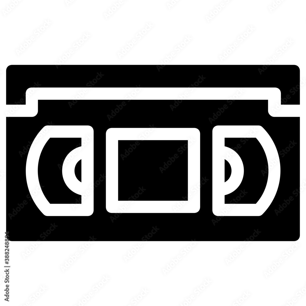 A simple handmade drawing of a cassette tape used with VCR
A simple handmade drawing of a cassette tape used with VCR