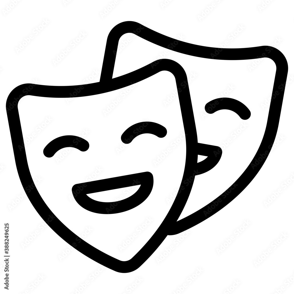 Comedy and tragedy theater masks
Comedy and tragedy theater masks