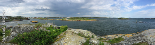 Picturesque rocky Swedish sea coast
