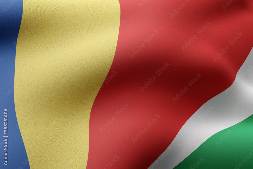 Seychelles 3d flag