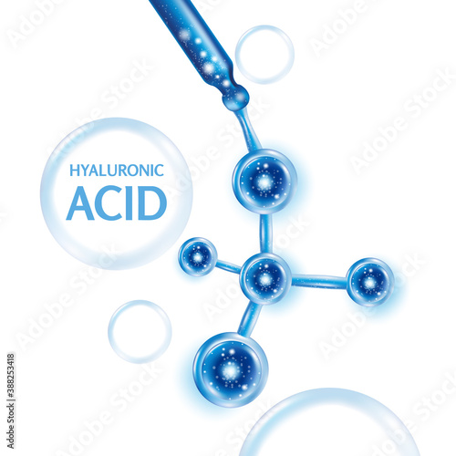 Hyaluronic acid or abstract molecules design