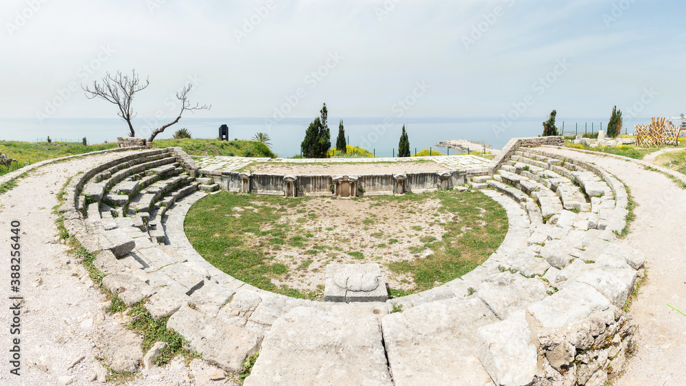 The reconstructed Roman theater, Byblos archaeological site, Jbeil, Lebanon