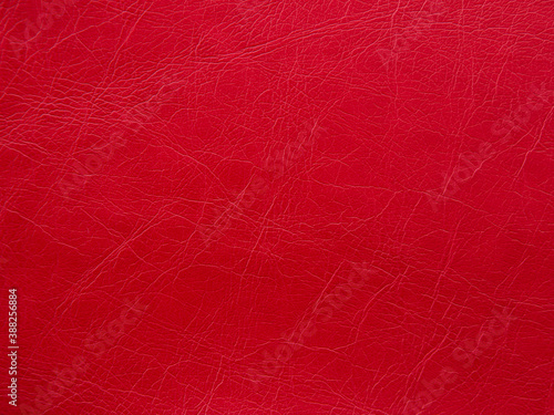 Genuine leather texture natural pattern. Red Color