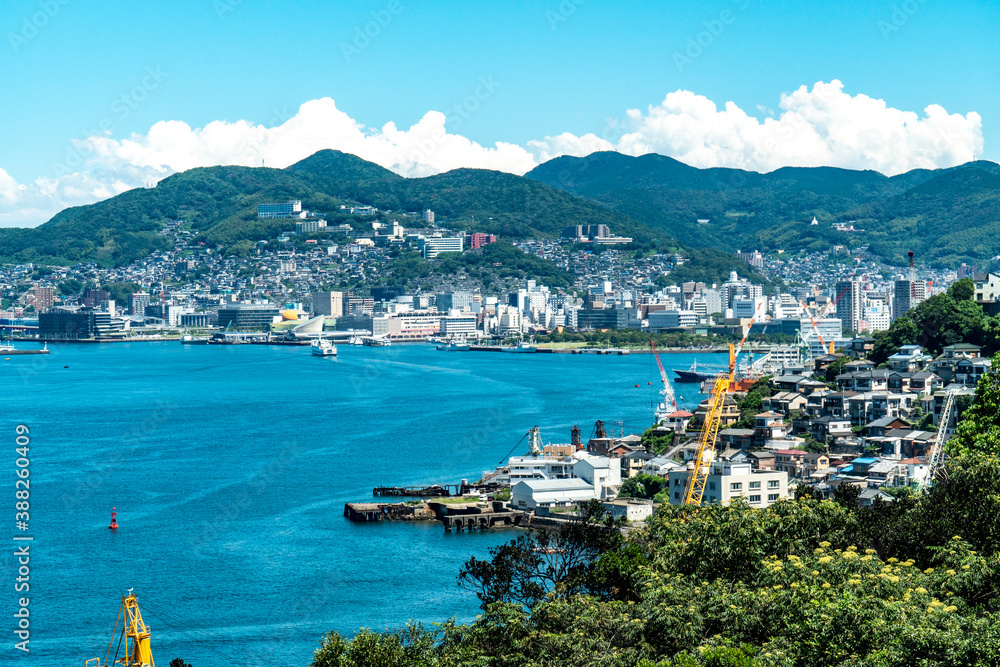 長崎県長崎市　女神大橋から見る風景