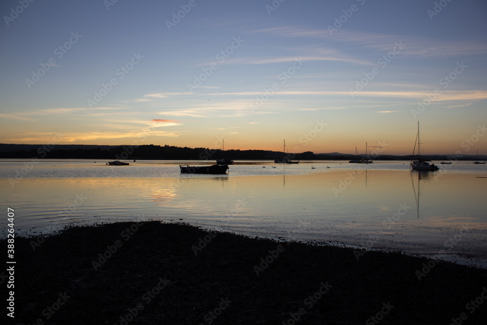 Dusk on the River Exe at Lympstone, Devon, England