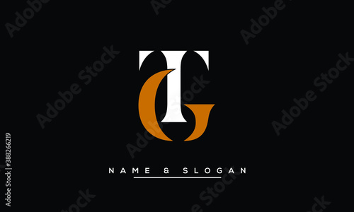 TG, GT, T, G  Abstract Letters Logo Monogram