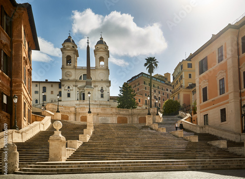 Spanish steps in Rome empty