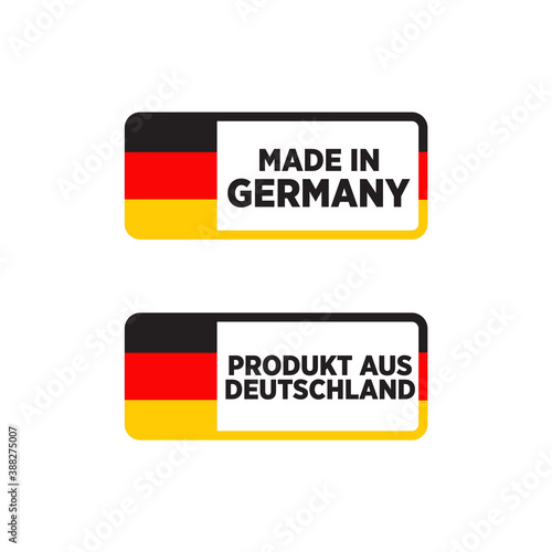Made in germany logo design template