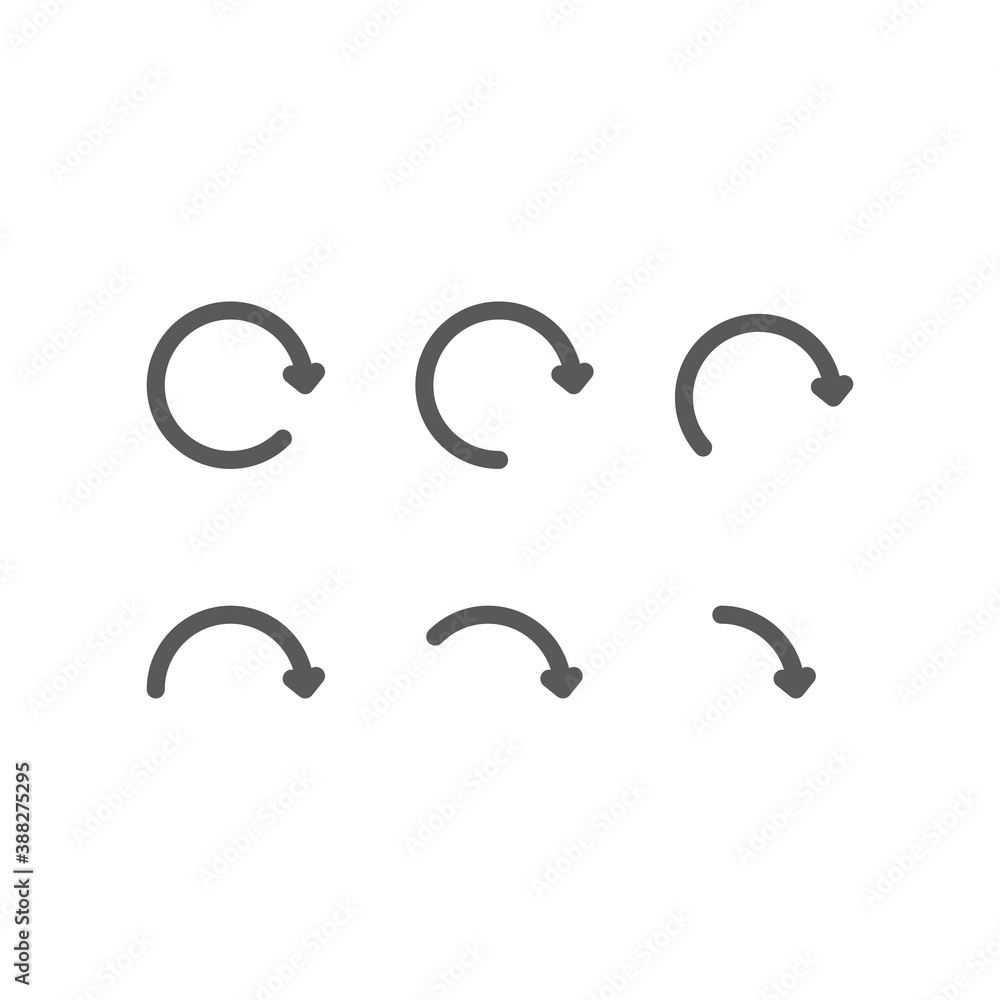 Arrow round icon vector. Arrow circle recycle design. Circle arrow. Recycle set icon vector Arrow round icon vector. Arrow circle recycle design. Circle arrow. Recycle set icon vector