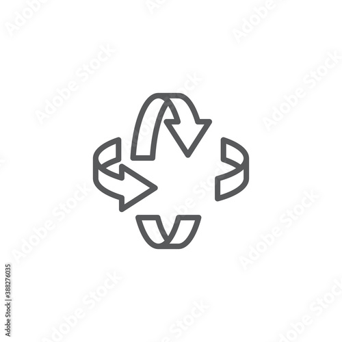 Augmented realit technology vector icon isolated on white background