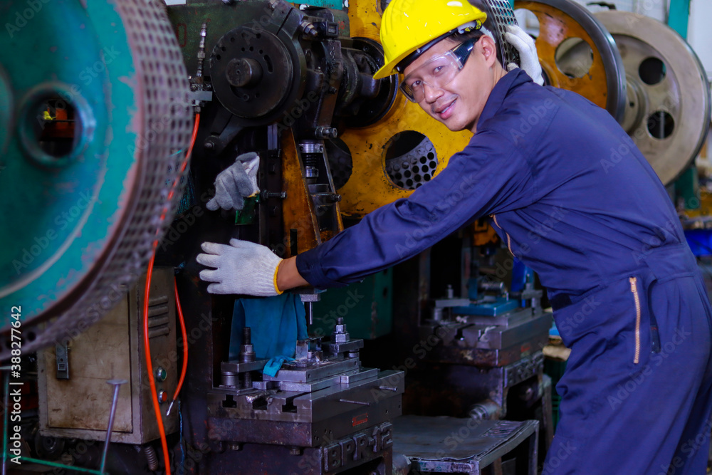 Asian male worker Asian male worker