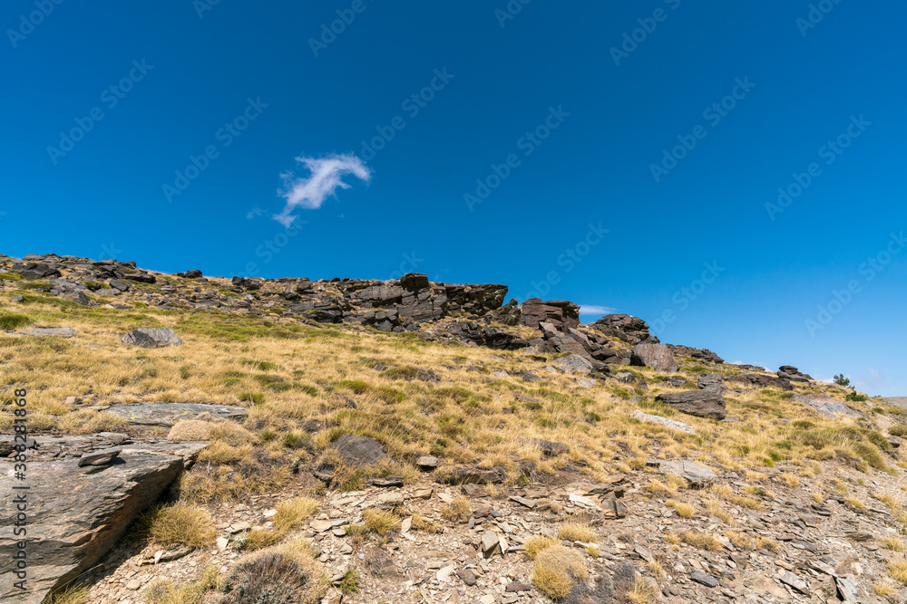 rocky area in a Sierra Nevada mountain