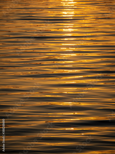 sunset reflecting on water
