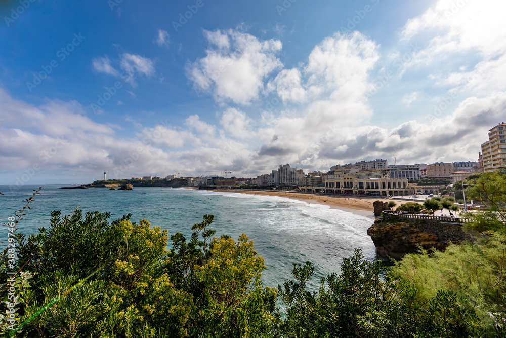 Biarritz seafront, Basque Country, France