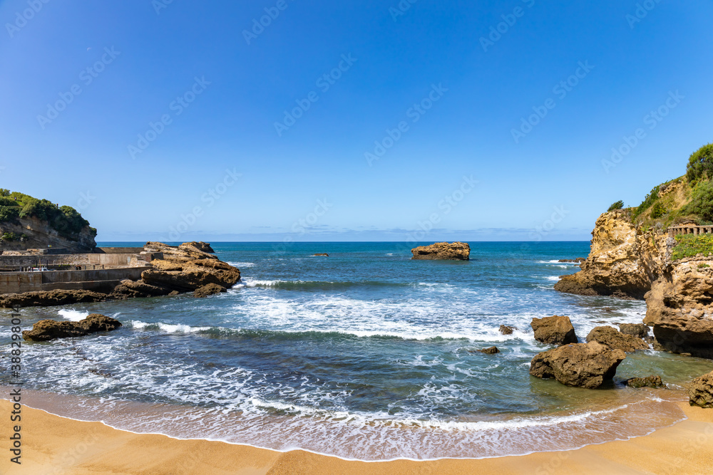 Biarritz seafront, Basque Country, France