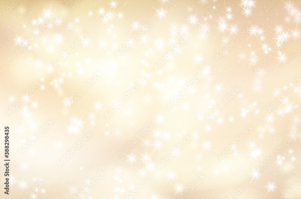 Abstract shiny starry golden background for your design