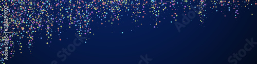 Festive ecstatic confetti. Celebration stars. Colo