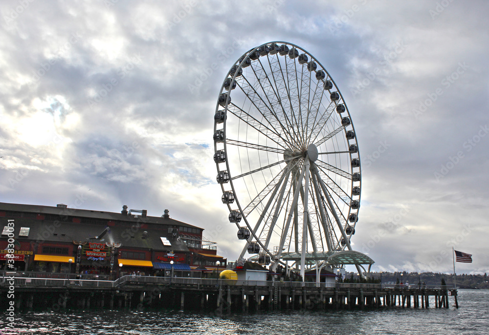 The Seattle Great Wheel, Washington State, USA.