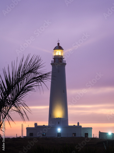  lighthouse lit at dawn