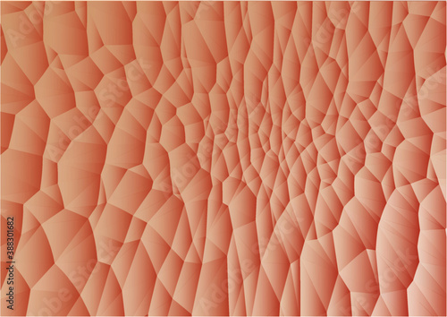 structure looks like human skin, polygonal vector illustration, close up 