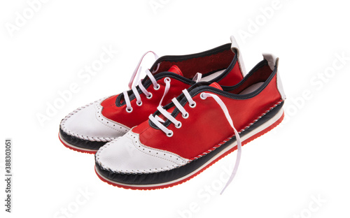 sports leather shoes isolated