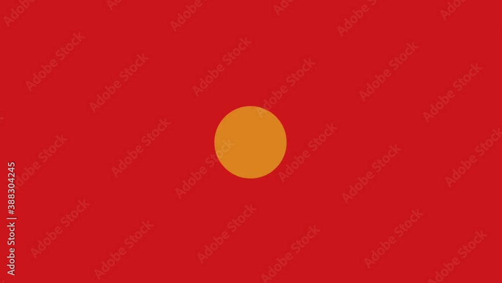 North Macedonia state flag video animation North Macedonia state flag video animation