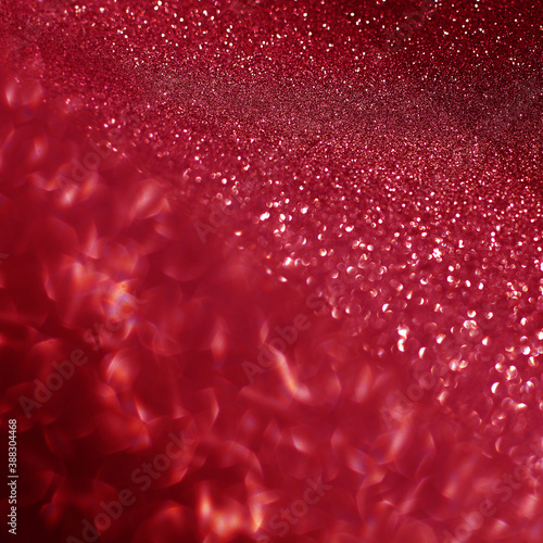 Red  glitter glow abstract. Glittering shimmer bright luxury. White and silver glow for texture wallpaper and background backdrop. 