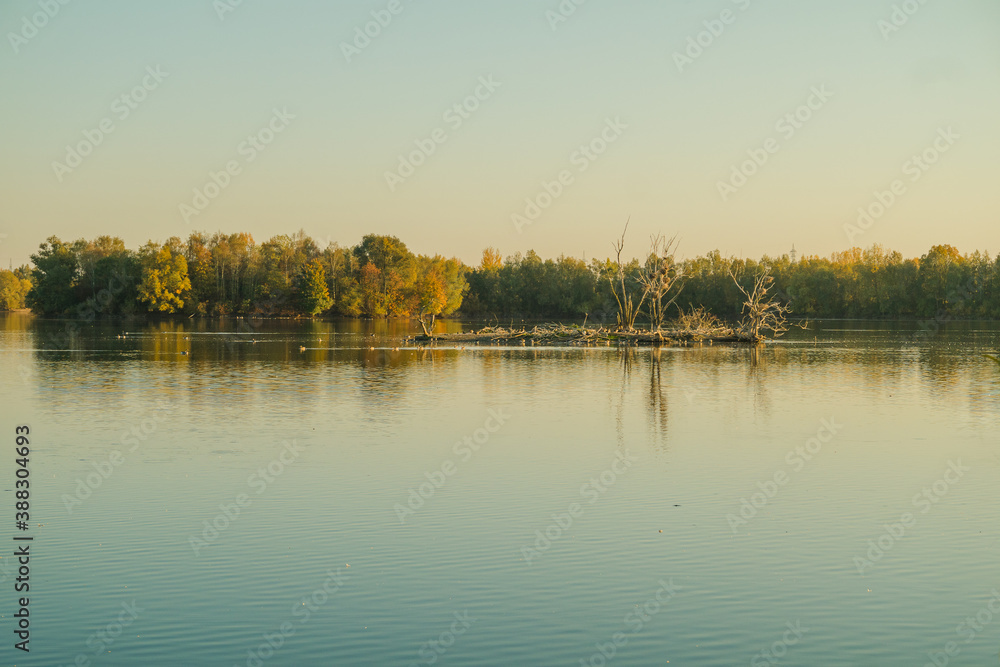 Spät nachmittags am Koldinger Seen.  Hannover Laatzen Germany
