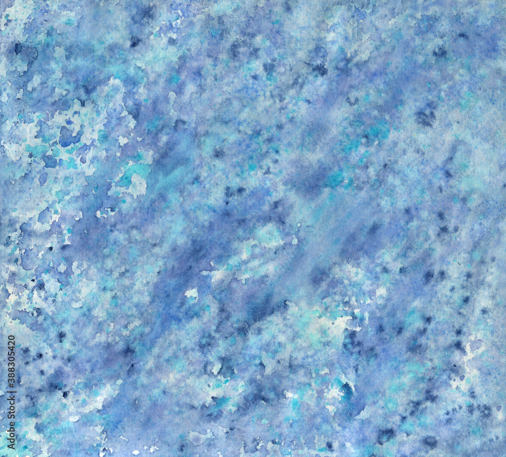 Obraz premium Abstract blue with turquoise splashes background texture.