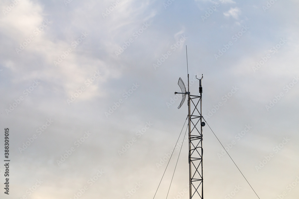 The antenna of the weather station in the Kampinos National Park The antenna of the weather station in the Kampinos National Park