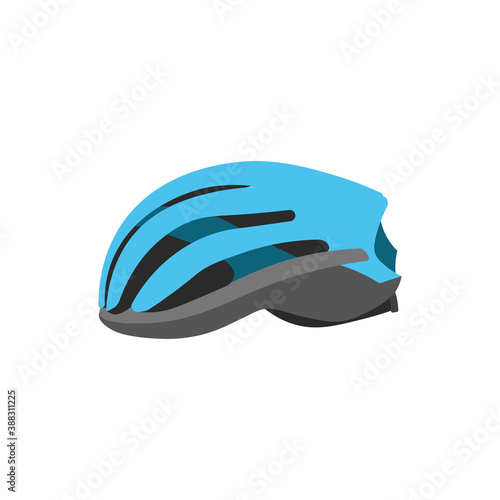 Flat Icon helmet isolated on white background. Vector illustration