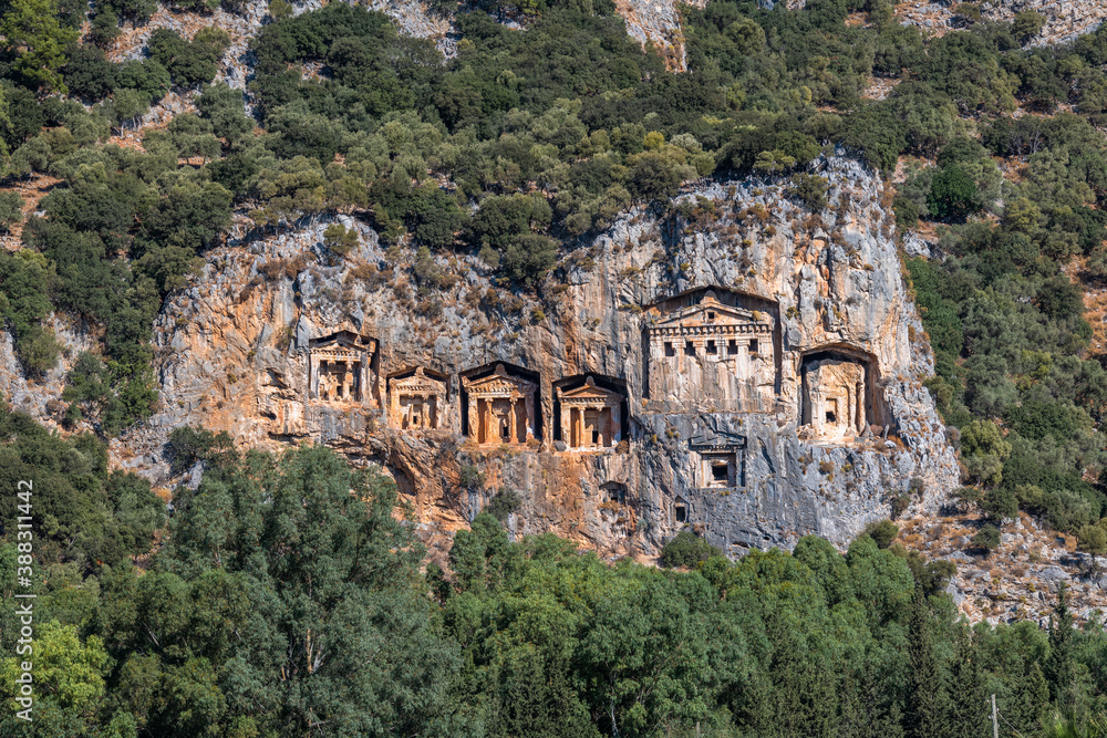 Kings Tombs of Kaunos near Dalyan, Turkey.