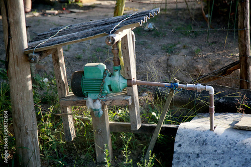 mata de sao joao, bahia / brazil - october 25, 2020: good water is seen in an artesian well in the countryside in the city of Mata de Sao Joao. photo