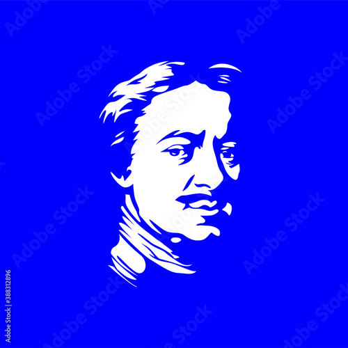 Portraits of famous Russian Peter the great