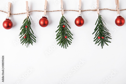 Beautiful Christmas background with decorations