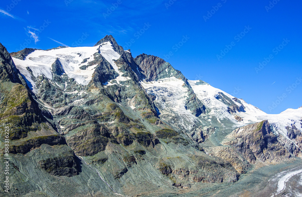 landscape at the Grossglockner mountain in austria