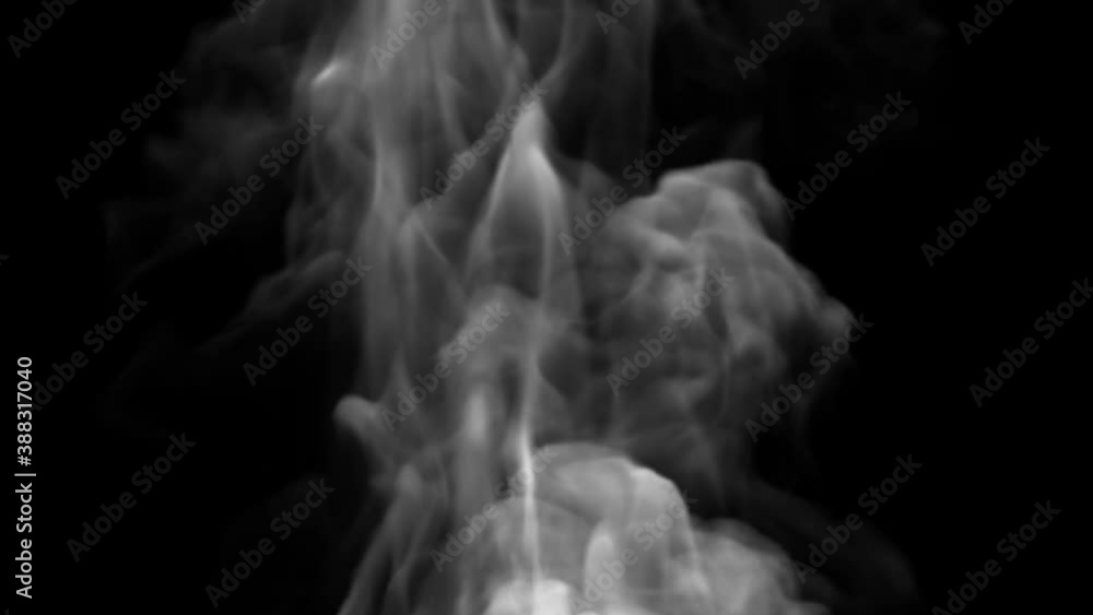 Smoke design on black background. Macro camera Smoke design on black background. Macro camera