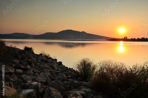 Palava sunset over the lake