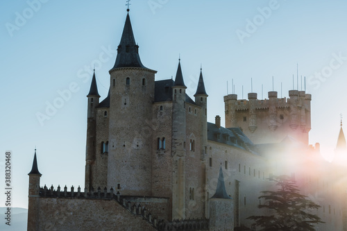 Fotografie Segovia's alcazar castle in sunrise
