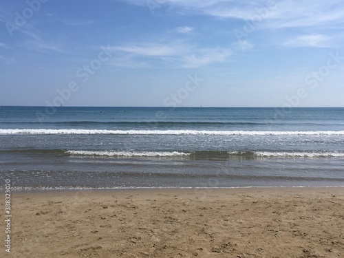 waves on the beach