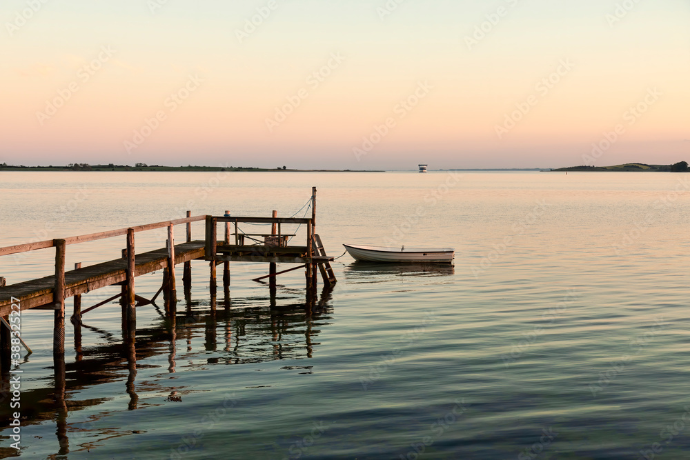 Bathing Jetty in the Sunset