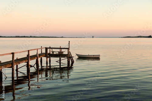 Bathing Jetty in the Sunset