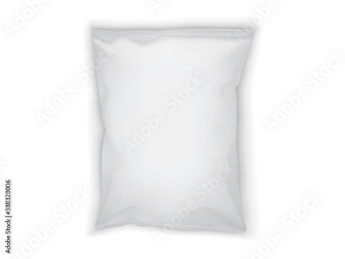 white paper packaging isolated on white background  mock up 
