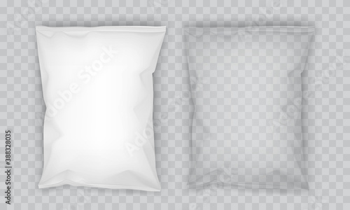 white paper packaging isolated on gray background  mock up 