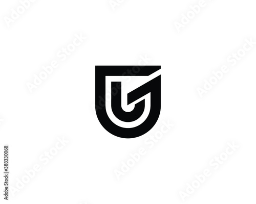 GU UG LETTER LOGO DESIGN VECTOR TEMPLATE. GU UG LOGO DESIGN. photo