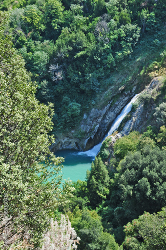 Tivoli - Parco Villa Gregoriana, vista sulle cascate del fiume Aniene