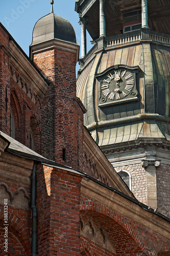 Dome tower and wall in Riga