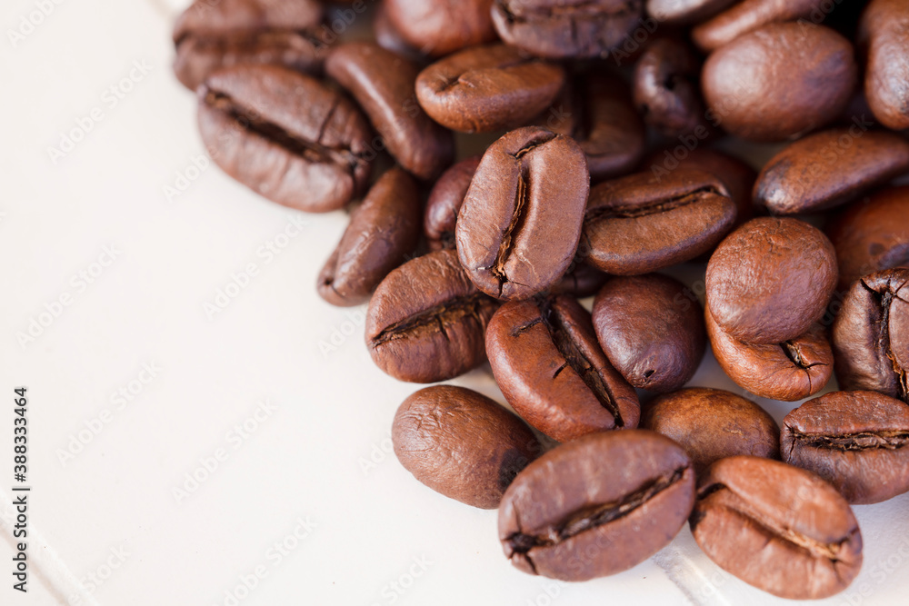 Coffee beans isolated with white background Coffee beans isolated with white background