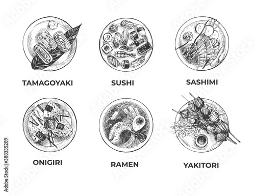 oriental exotic cuisine kitchen dishes