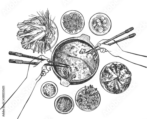 Traditional Japanese oriental dish